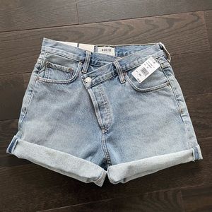 AGOLDE Criss cross shorts